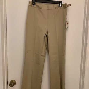 NWT Doncaster High-Waisted Khaki Pants Size 6 Wide Leg